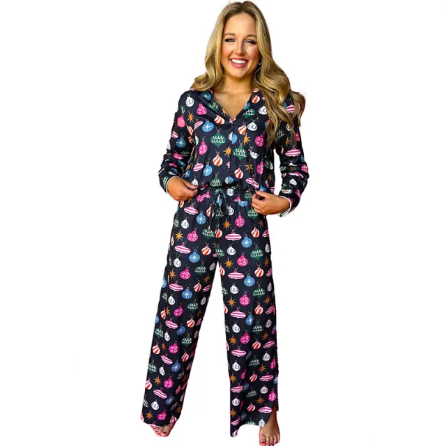 Women's Long sleeved Two piece Set With Buttons All match P605Color - Shop at LoveMi