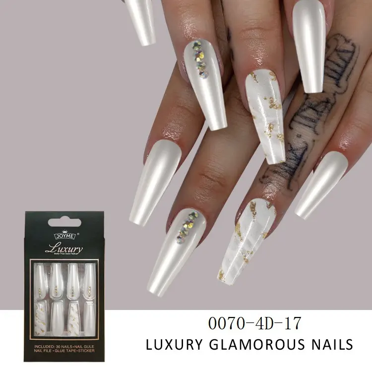 Finished Nail Beauty Long Ballet Stickers 30 Pieces Delivery