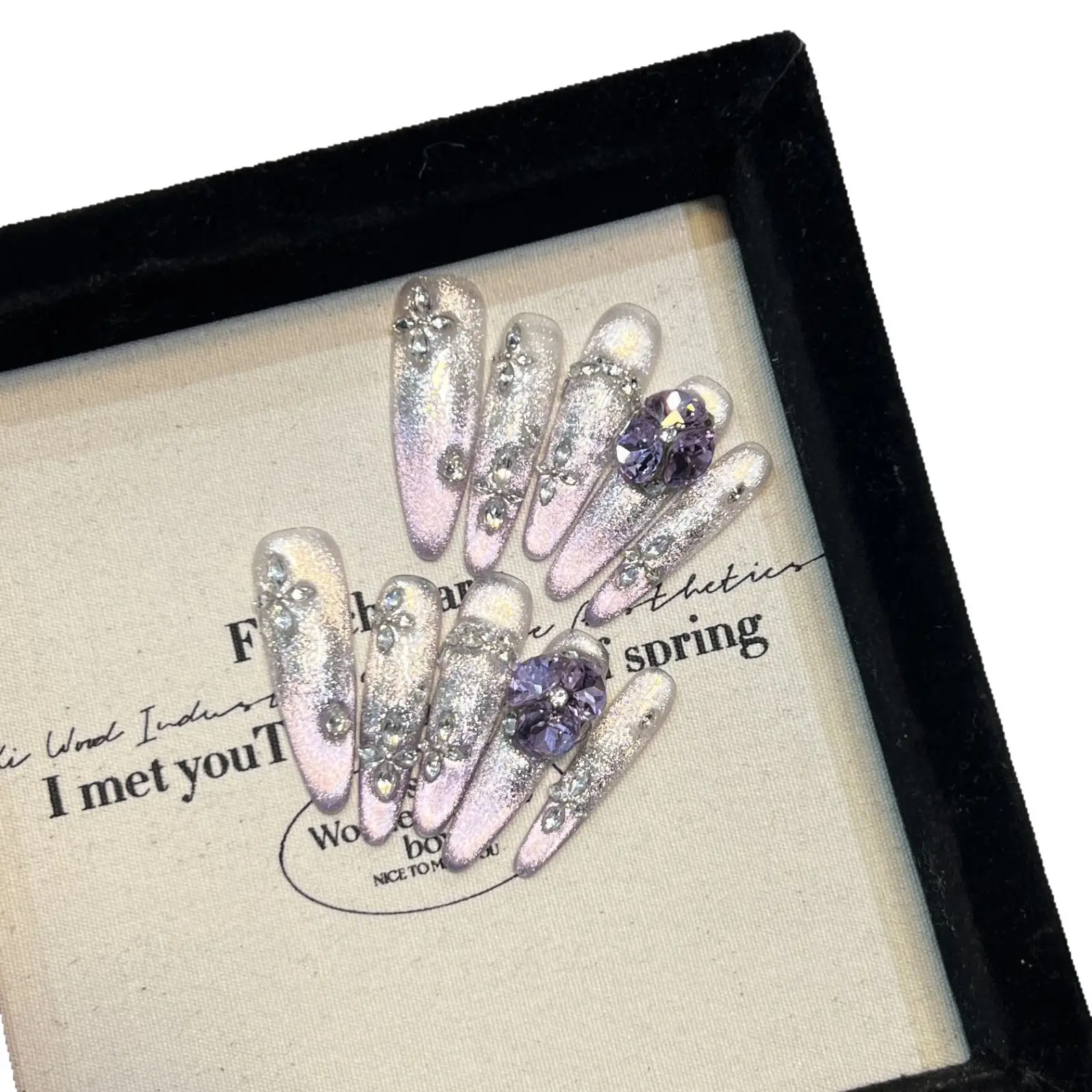 Wearing Armor Purple Phantom Zircon Rhinestone Sequins