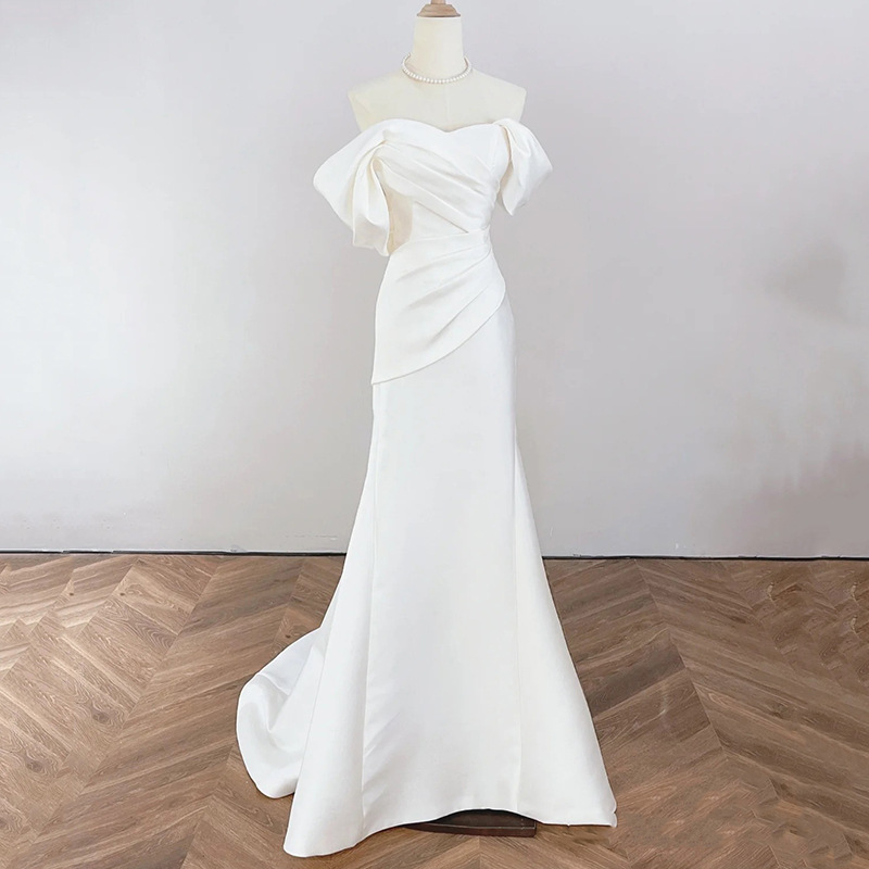 Satin Fishtail Maxi Dress, picture 5 of 6