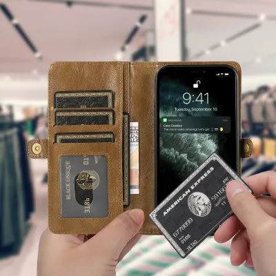 Flip Card Mobile Phone Leather Case