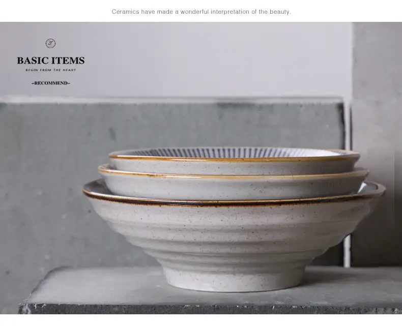 Creative Tableware Soup Bowl Household Ceramic Bowl