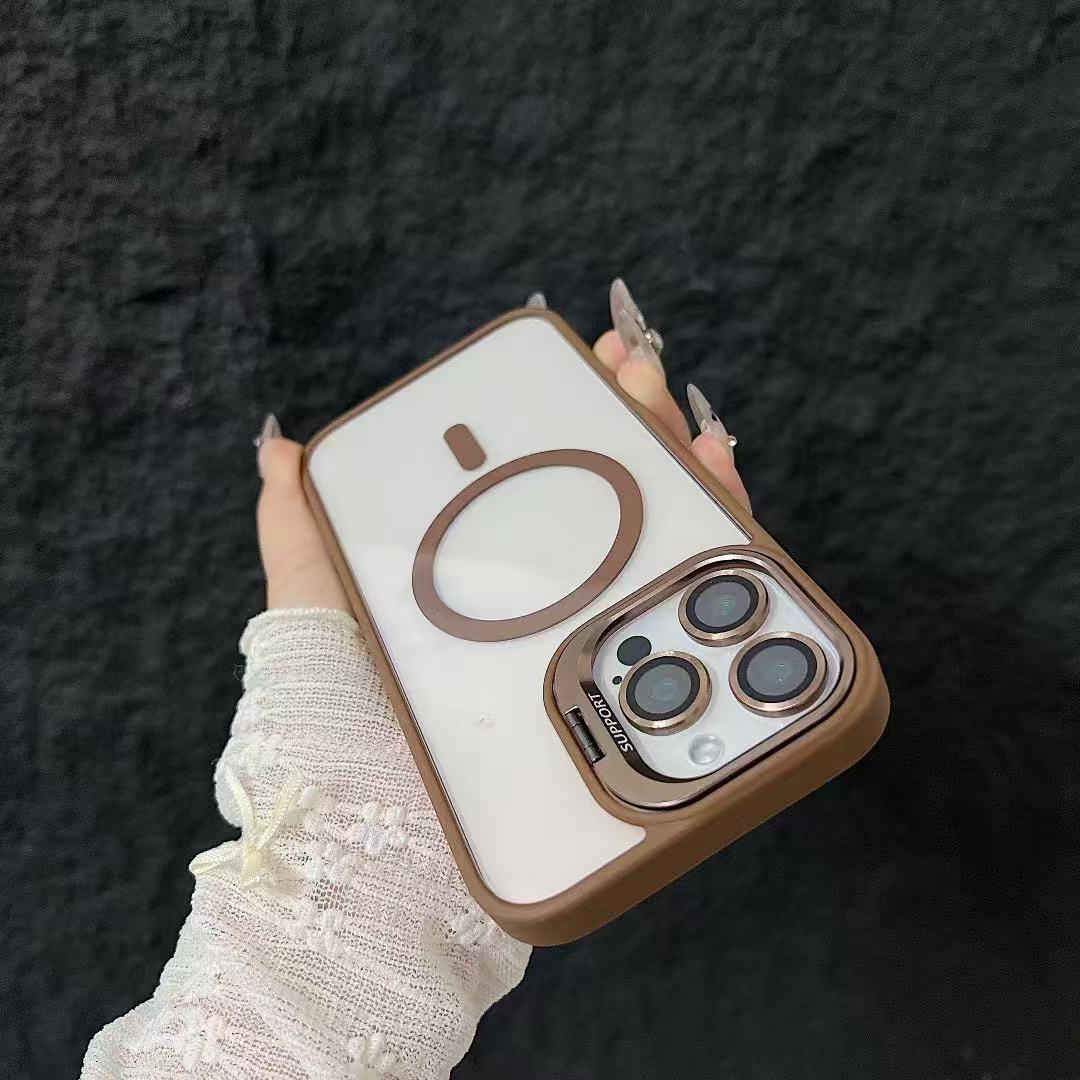 Invisible Lens Bracket Magnetic Drop-resistant Phone Case - Image 2