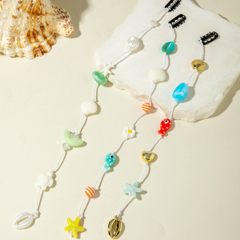 Fashionable Beach Conch Shell Braided Hair Ornamen