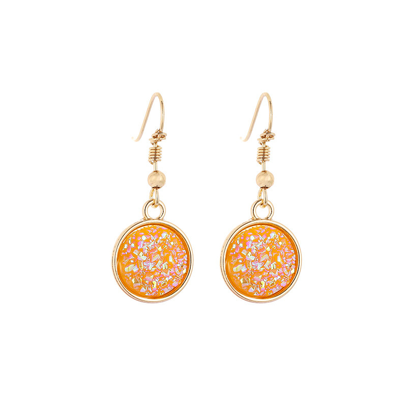 Babys-breath Resin Crystal Cluster Earrings