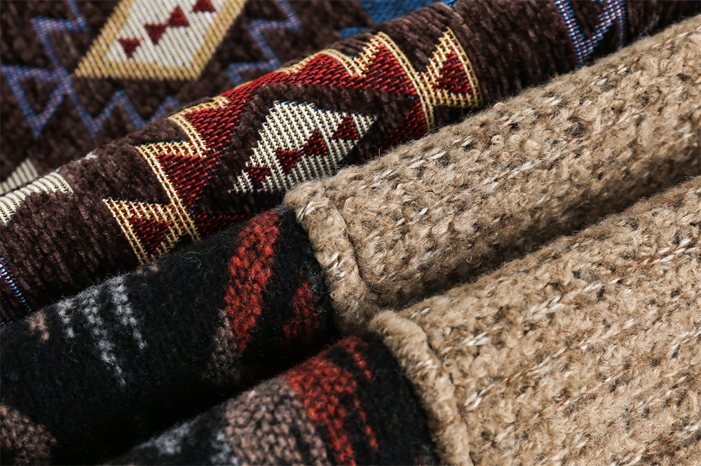 Ethnic Pattern Splicing Coat Men