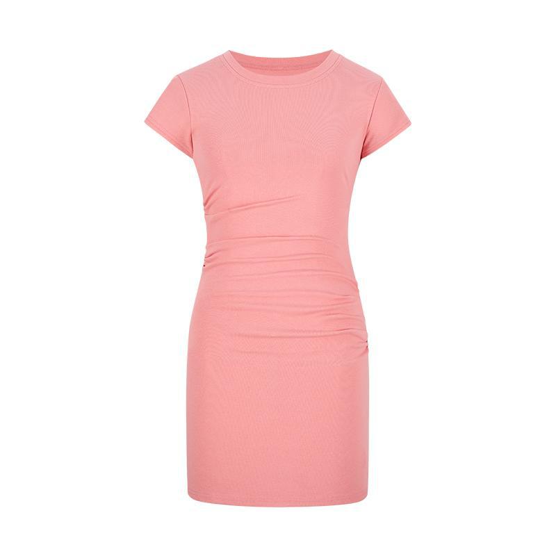 Figure-flattering Basic Short-sleeve Dress