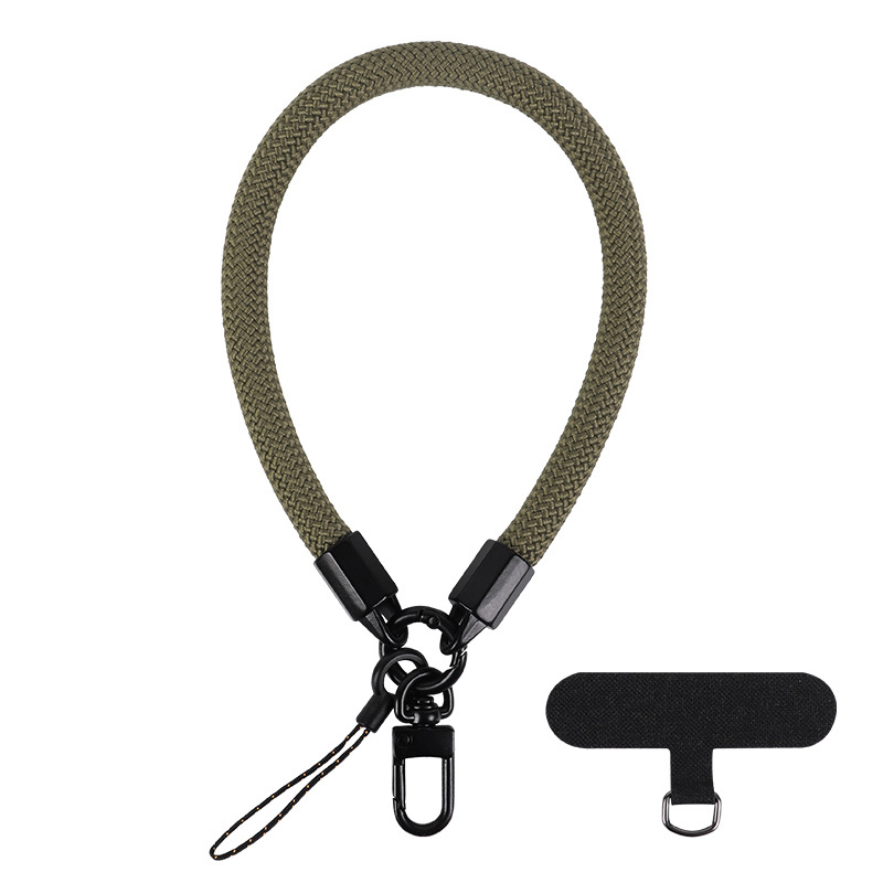 Mobile Phone Short Polyester Rope Anti-theft Wrist Strap Keychain