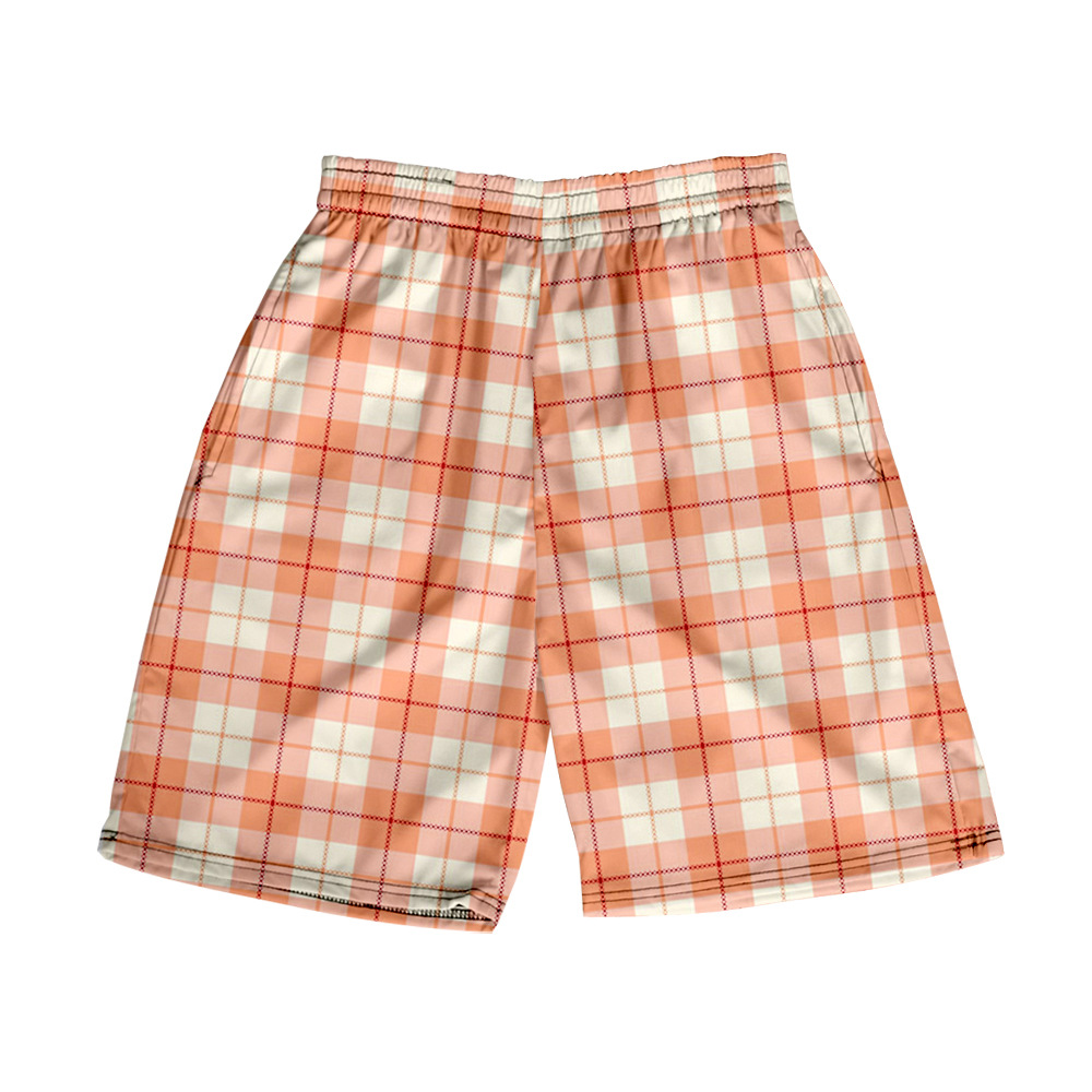 Men's Plaid Shorts Casual Beach Pants - Image 11