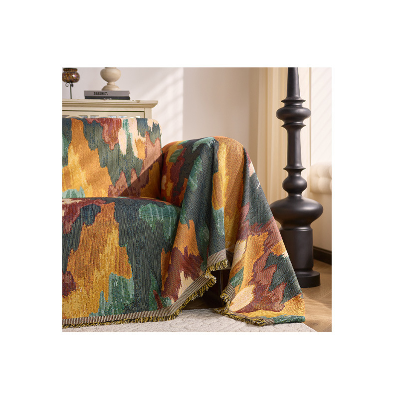 Four-season Universal Fully Enclosed Sofa Cover And Cushion Blanket