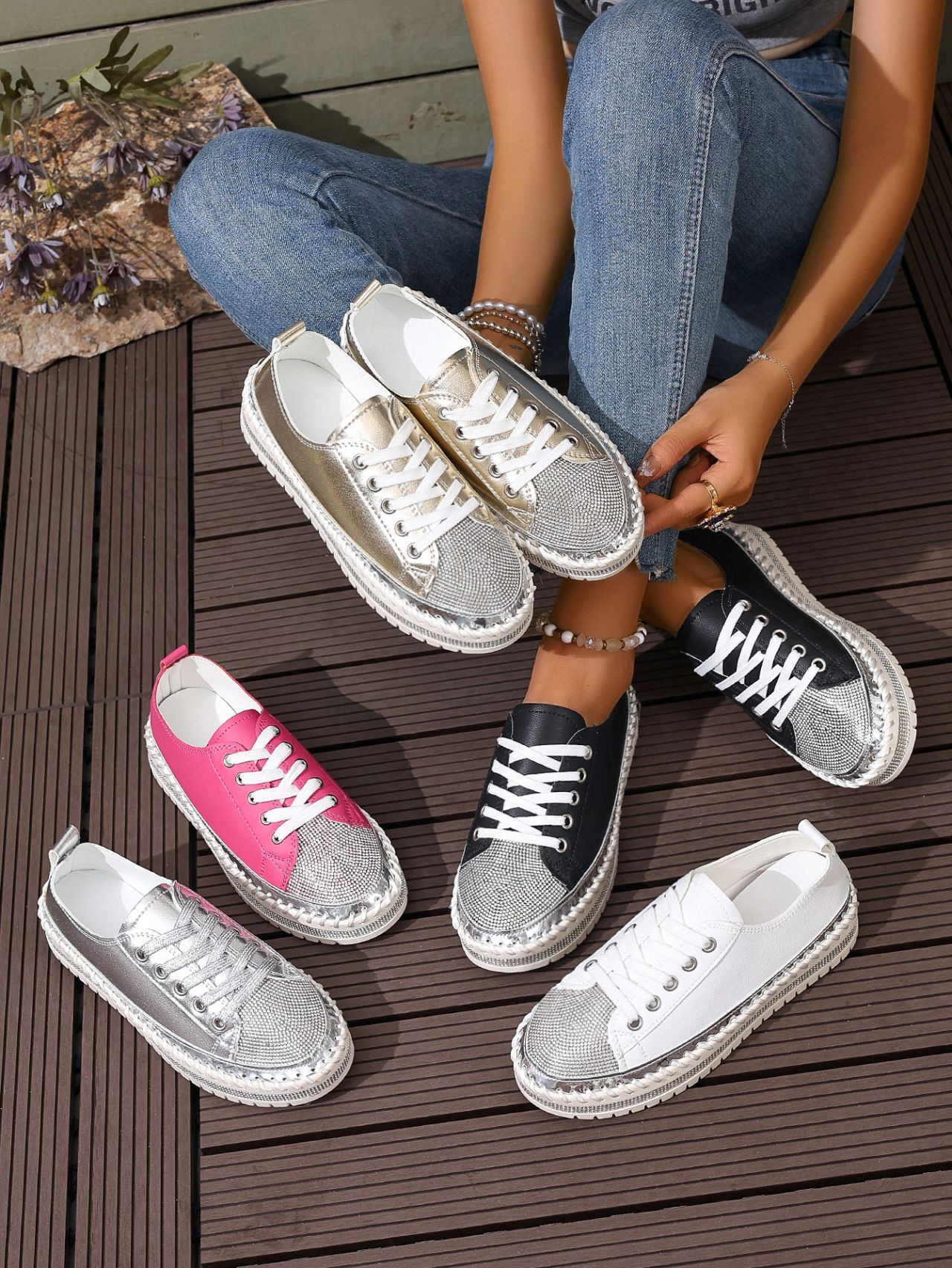 Women’s Plus Size White Sneakers