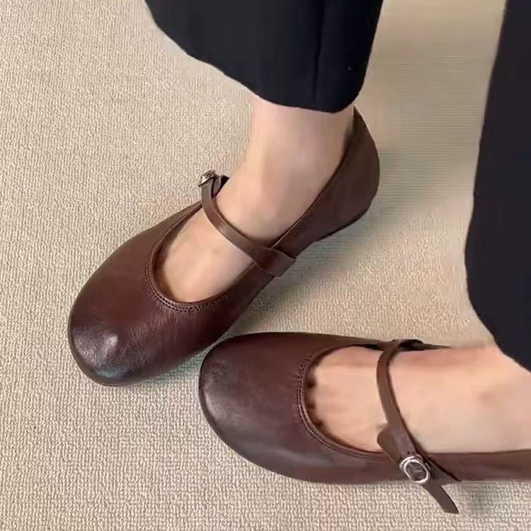 Leather Mary Jane Flats, picture 4 of 5