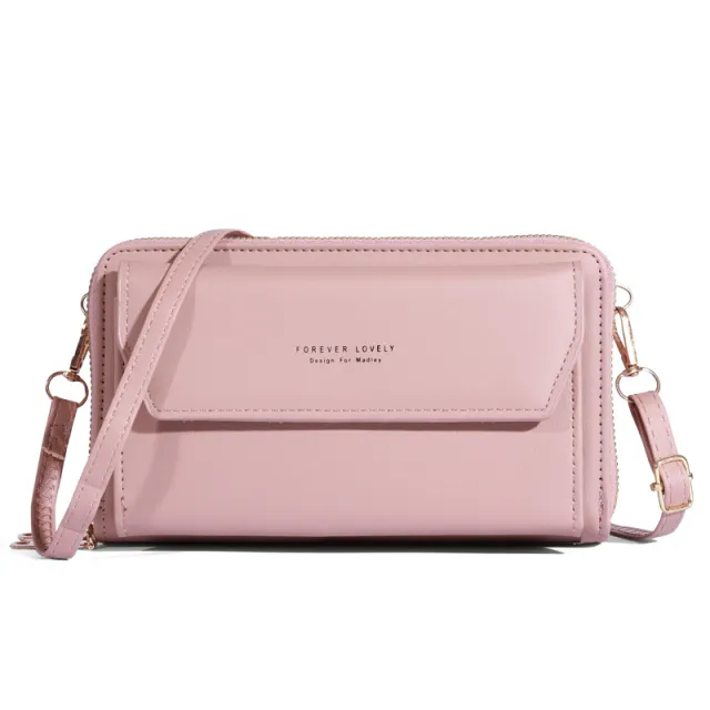 Women's Wallet Large Capacity Multi functional Shoulder Purple - Shop at LoveMi