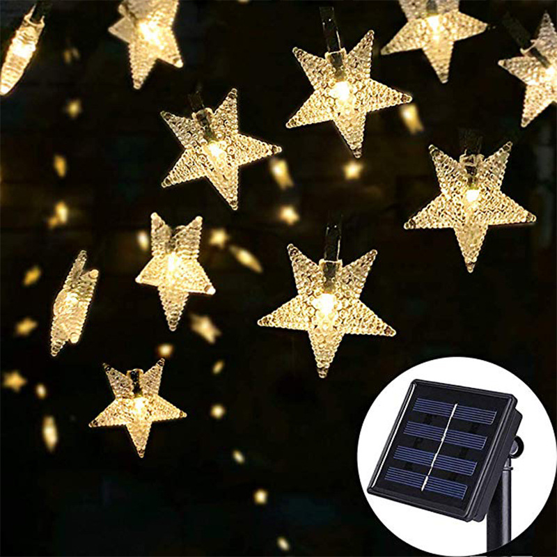 Solar-Powered Star String Lights