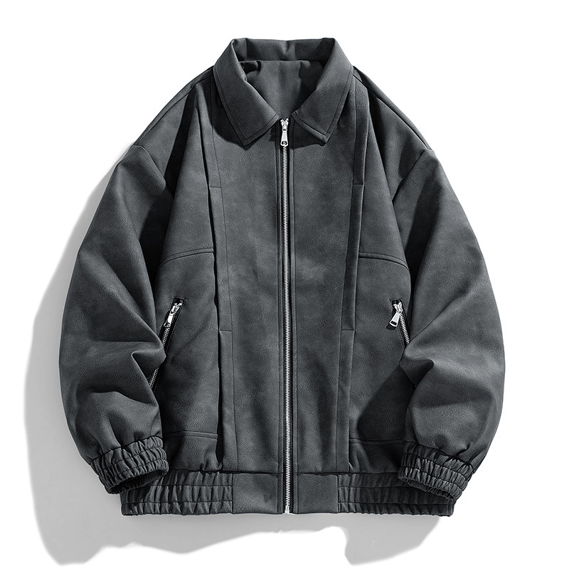 Workwear Leather Jacket Men's Spring And Autumn - CJdropshipping