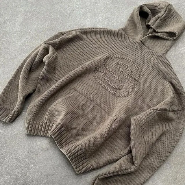 Autumn And Winter New Hooded Pullover Sweater Fashion Casual Women's Top With Pockets Brown - Shop at LoveMi