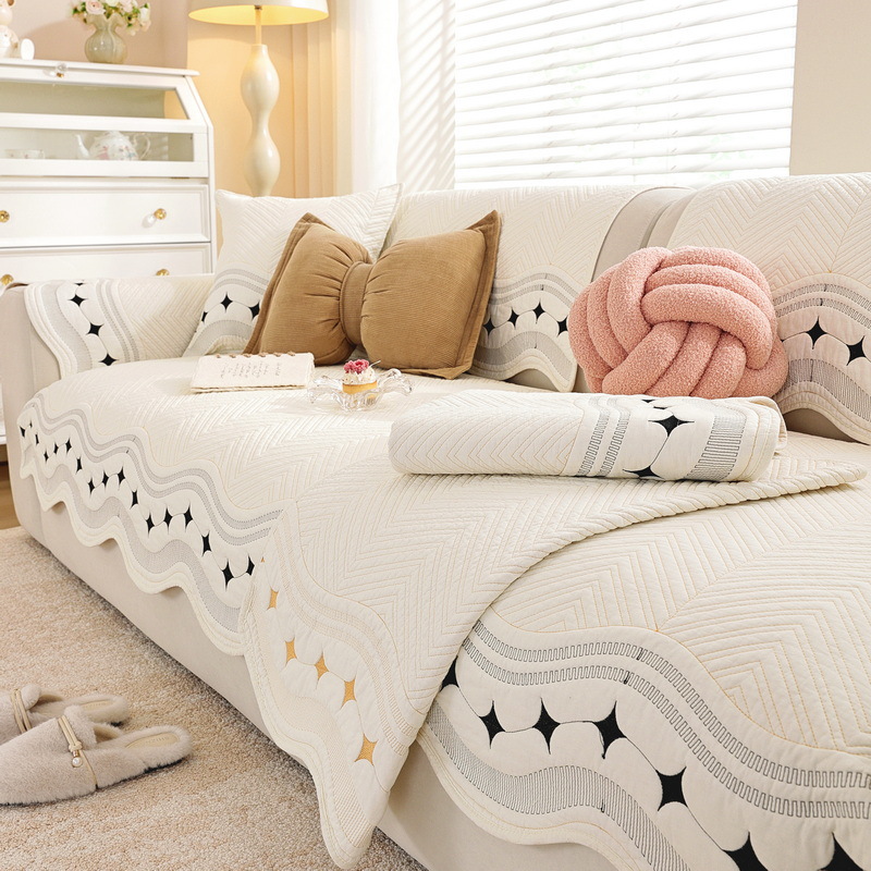 Quilted Cotton Sofa Cushion Cover, picture 2 of 6