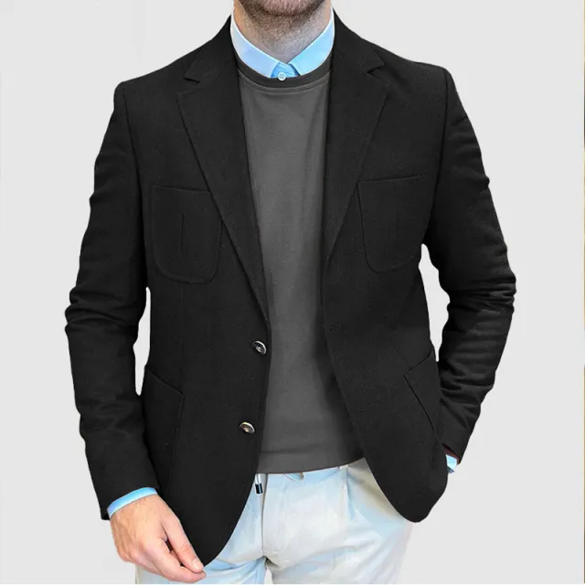 Men's Casual Cool Fashion Tailored Suit Black - Shop at LoveMi