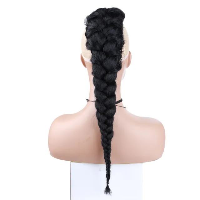 Female Wig Fiber Ponytail African Long Braid 1B - Shop at LoveMi
