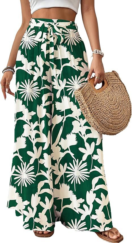 Womens Flowing Floral Wide-Leg Pants — foto 6