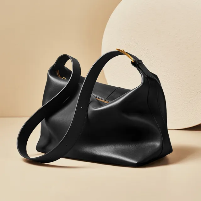 Leather Tote Women's Bag Large Capacity Soft Leather Crossbody Black - Shop at LoveMi