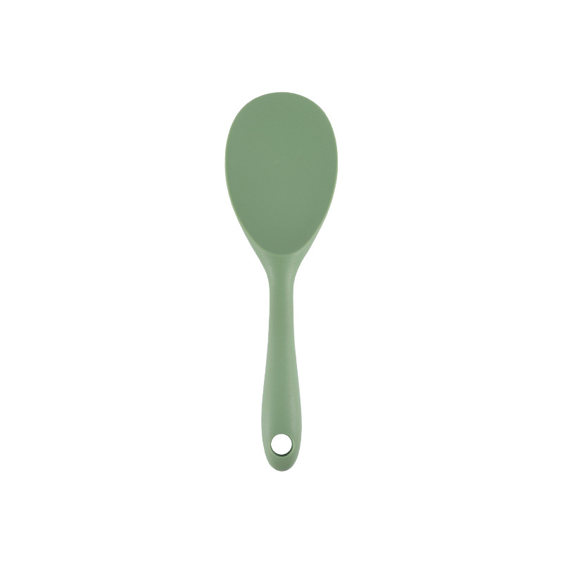 Silicone Avocado Color Shovel Soup Strainer Spoon Cooking Kitchen Suit