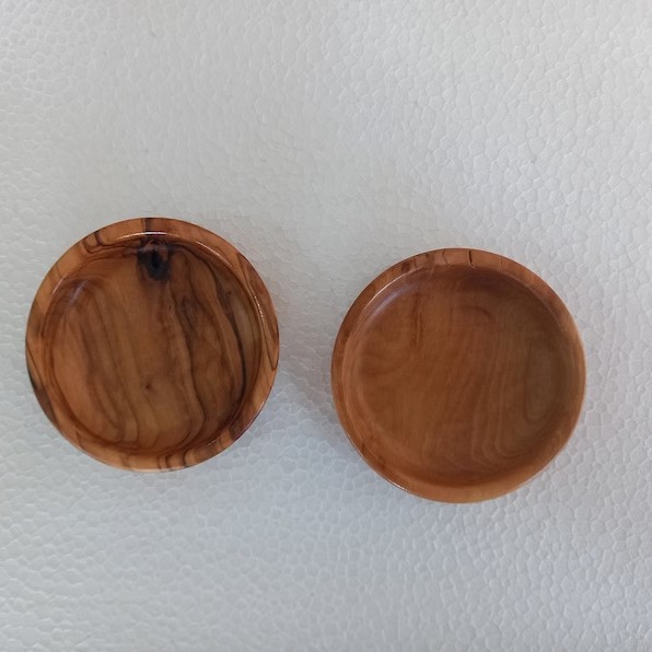 Ice Crackle Glaze Olive Wood Dipping Bowl product image