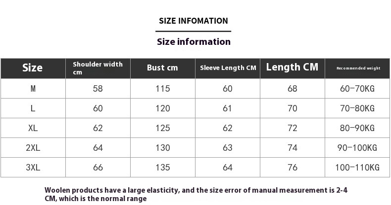 Men's Fashion Thickened Double Breasted Sweater