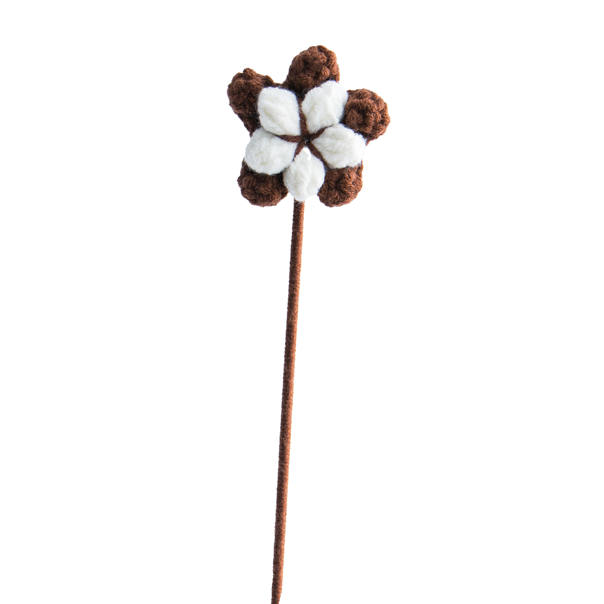 Hand-knitted Finished Yarn Bouquet Of Knitted Artificial Flowers 55