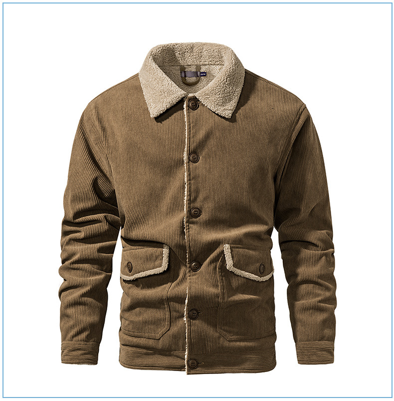 Title 10, Herren Cashmere Jacke Verdickt Groß Loose Casua...