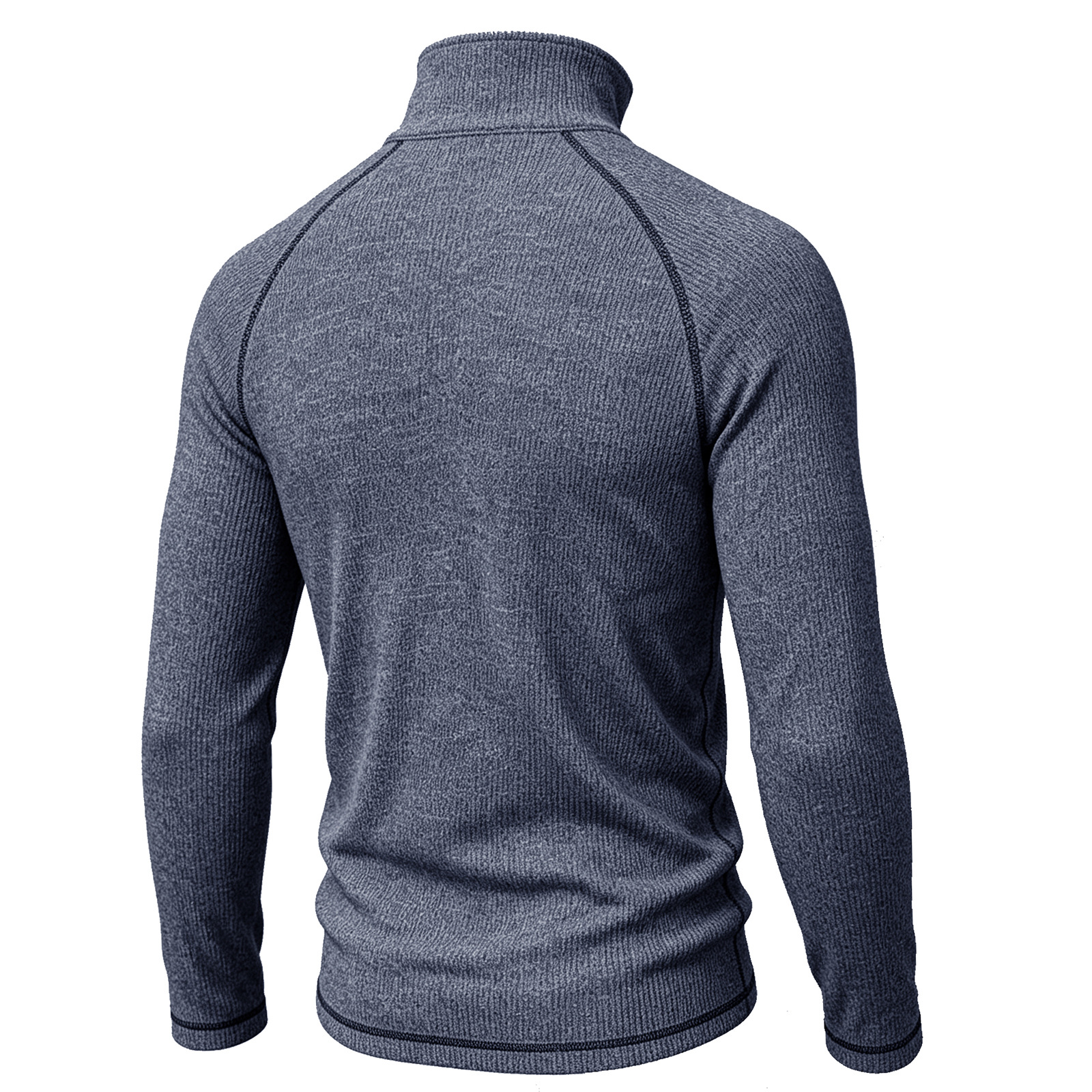 Men's zip-up turtleneck top