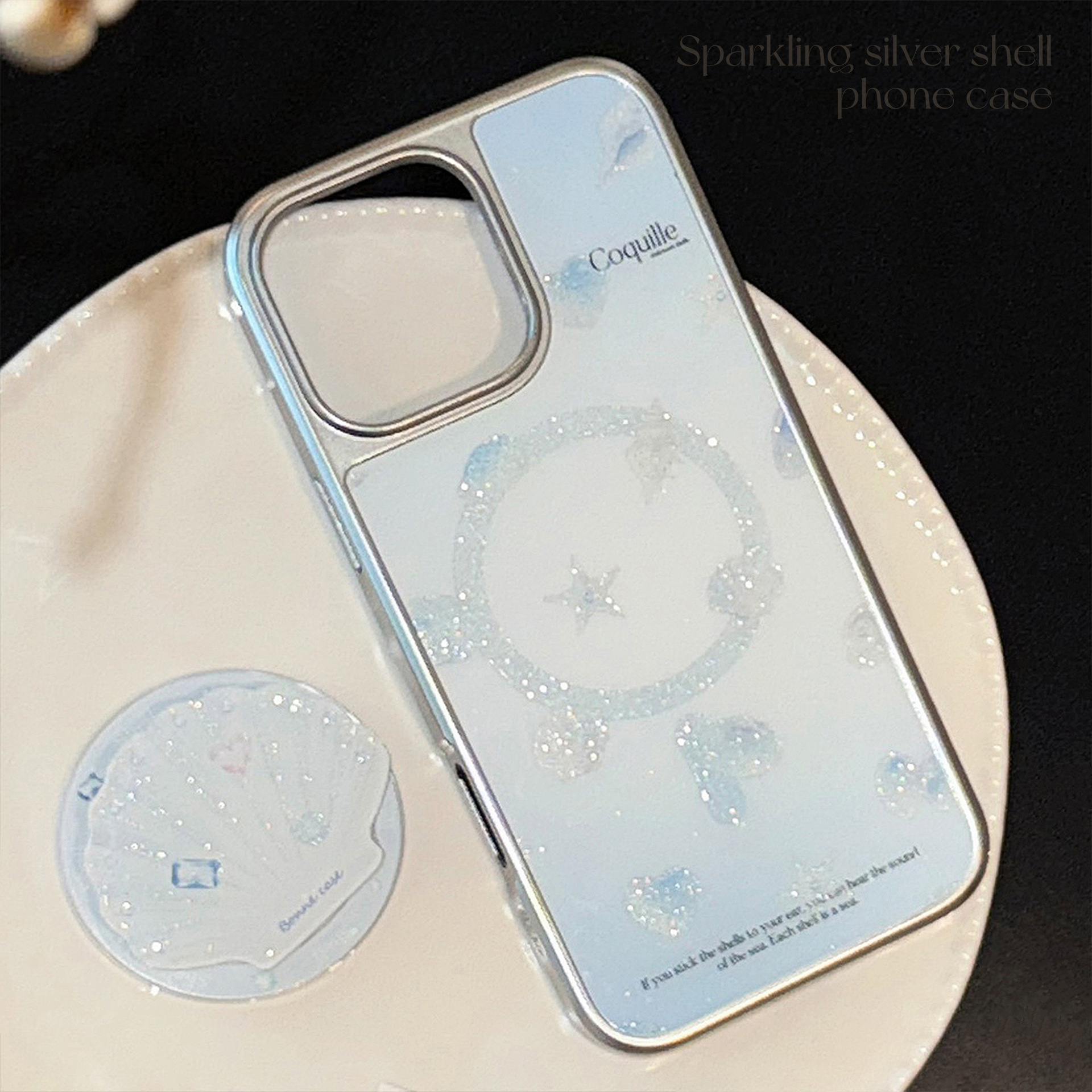 Deosa Marine Shell Magnetic Suction Bracket All-inclusive Phone Case