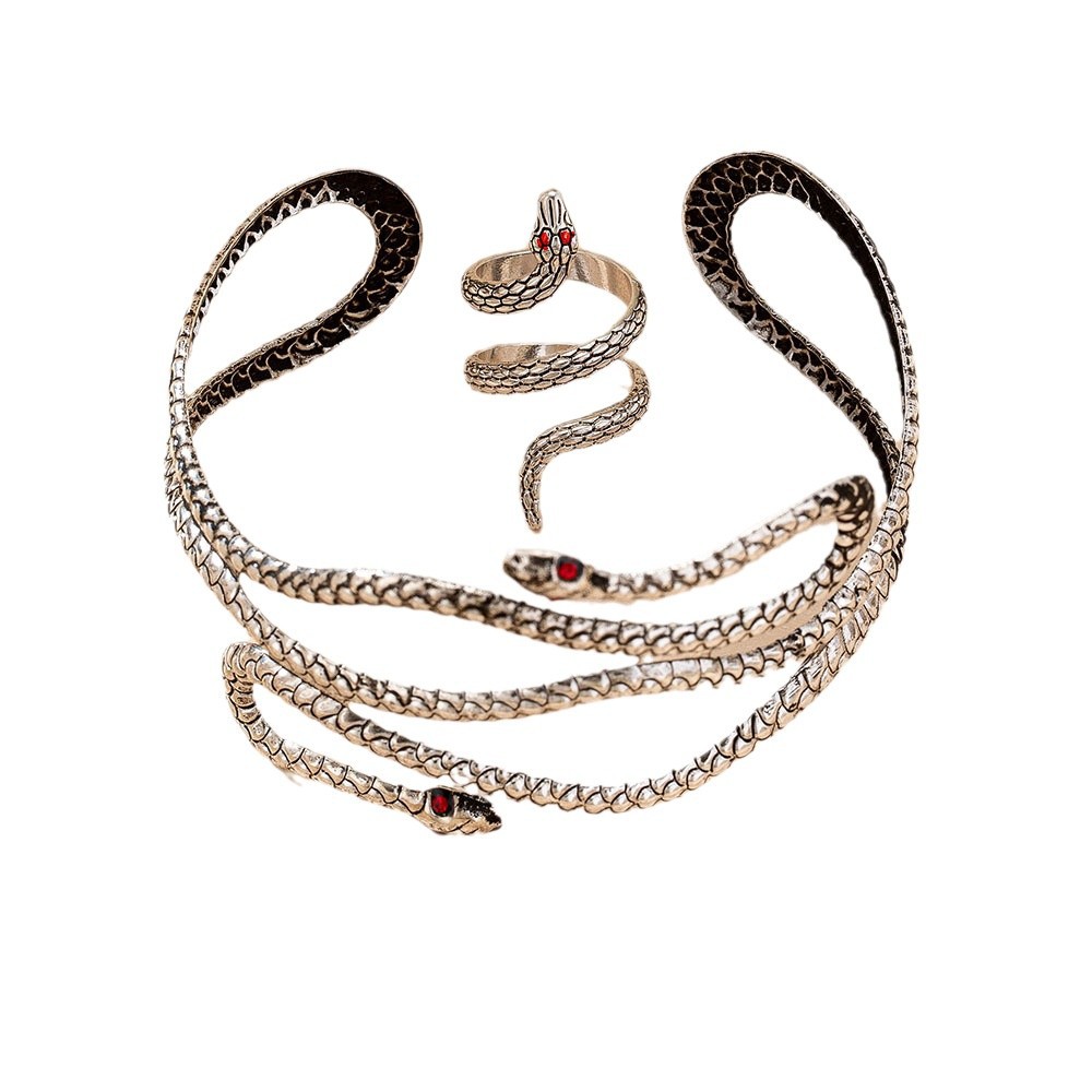 Women's Exaggerated Snake-shaped Dark-style Bracelet - Image 4
