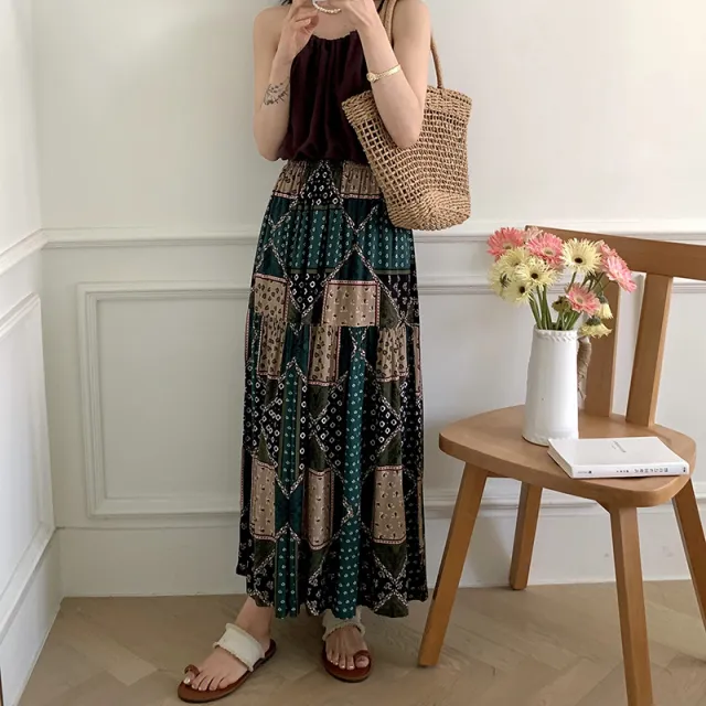 Women's Fashion Elegant Floral Cotton Silk Home Dress Large Plaid - Shop at LoveMi