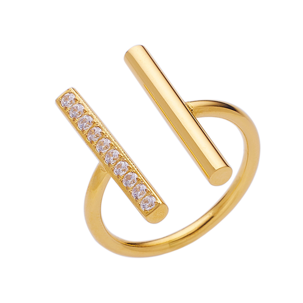 Micro Inlaid Zircon Multi-ring Stacked Ring