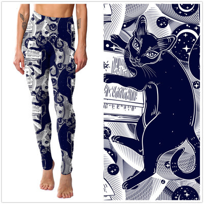 Plus Size Sports Yoga Digital Printing Leggings