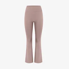 Waist Shaping Yoga Bootleg Pants - U131 Blush Colour Flared Pants - View 1