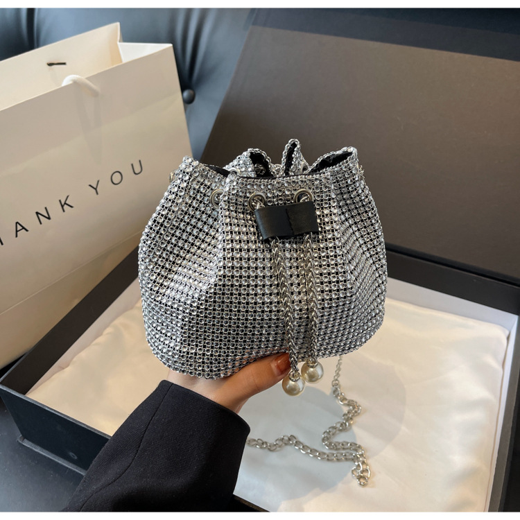 Women's Crossbody Rhinestone Bucket Bag — foto 15