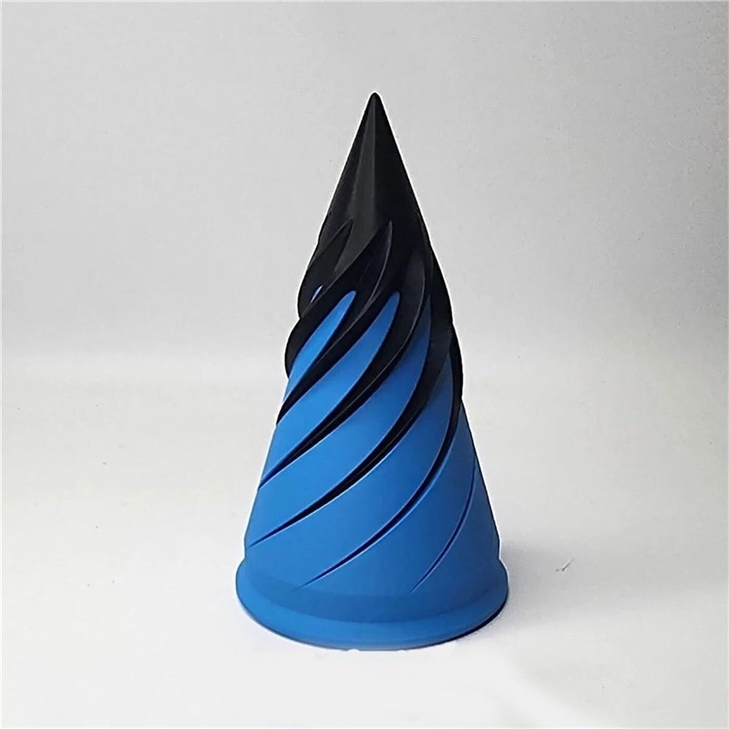 Tree Stump Blue Black 10cm