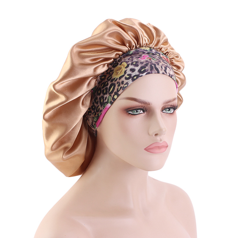 Bohemian Style Large Printed Hair Band Sleeping Hat - Image 2