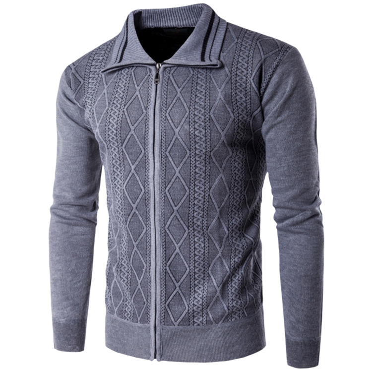 Title 5, New European and American Mens Thickened Cardi...