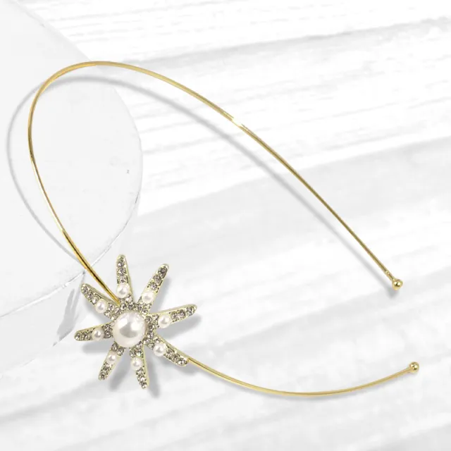 Bow Hair Band Fine Crystal Glass Accessories Sunflower - Shop at LoveMi