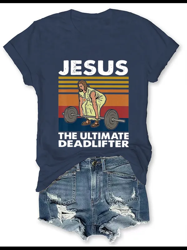 JESUS Printed Women's T shirt Navy - Shop at LoveMi