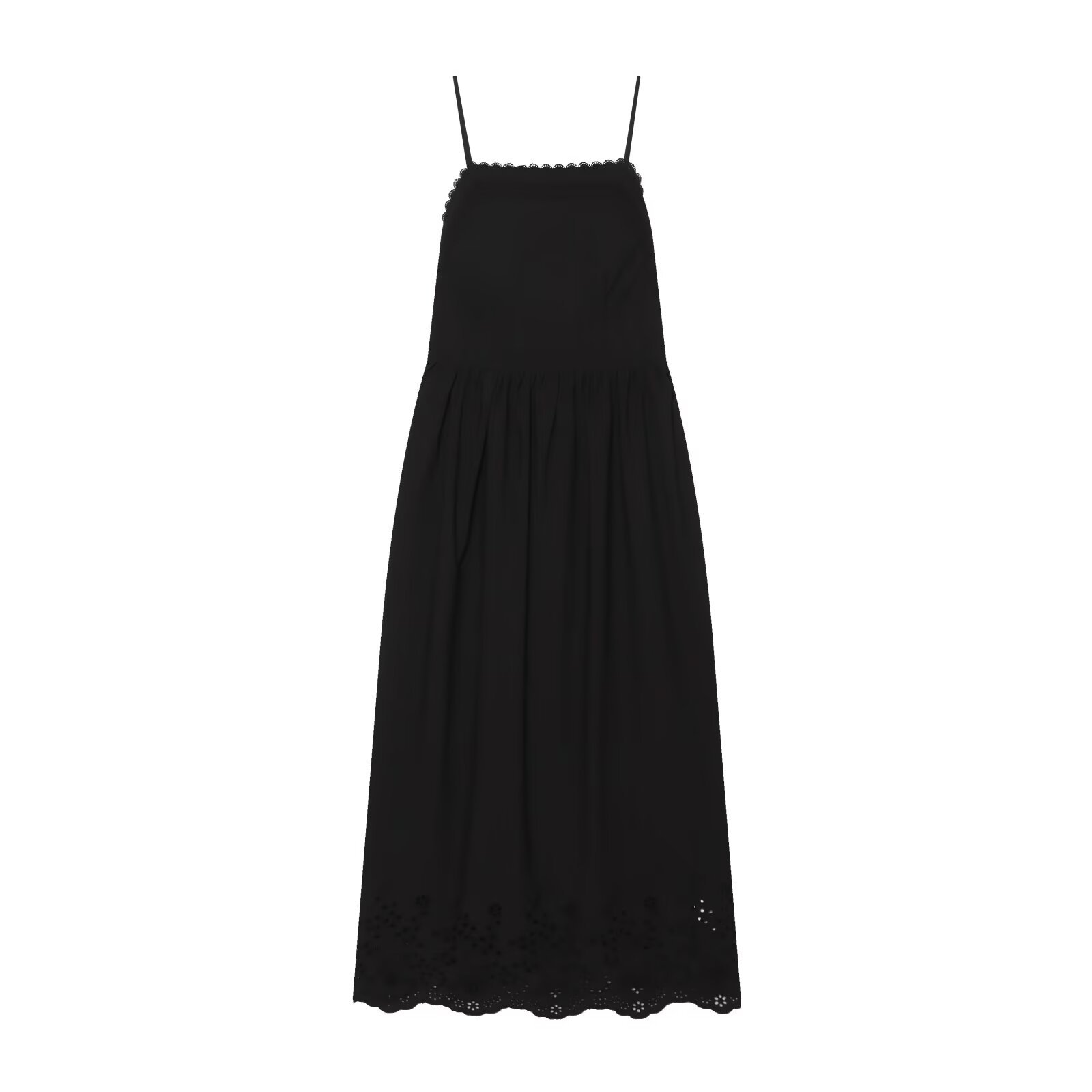 Stylish And Elegant Off-shoulder Hollow-out Embroidered Midi Slip Dress