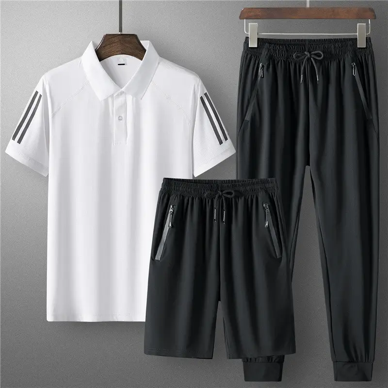 Men's Summer Seamless Ice Silk Sports Casual
