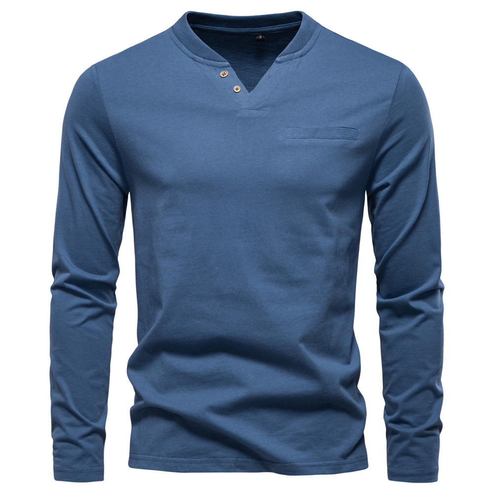 Mens V Neck Slim Fit Base Layer Shirt