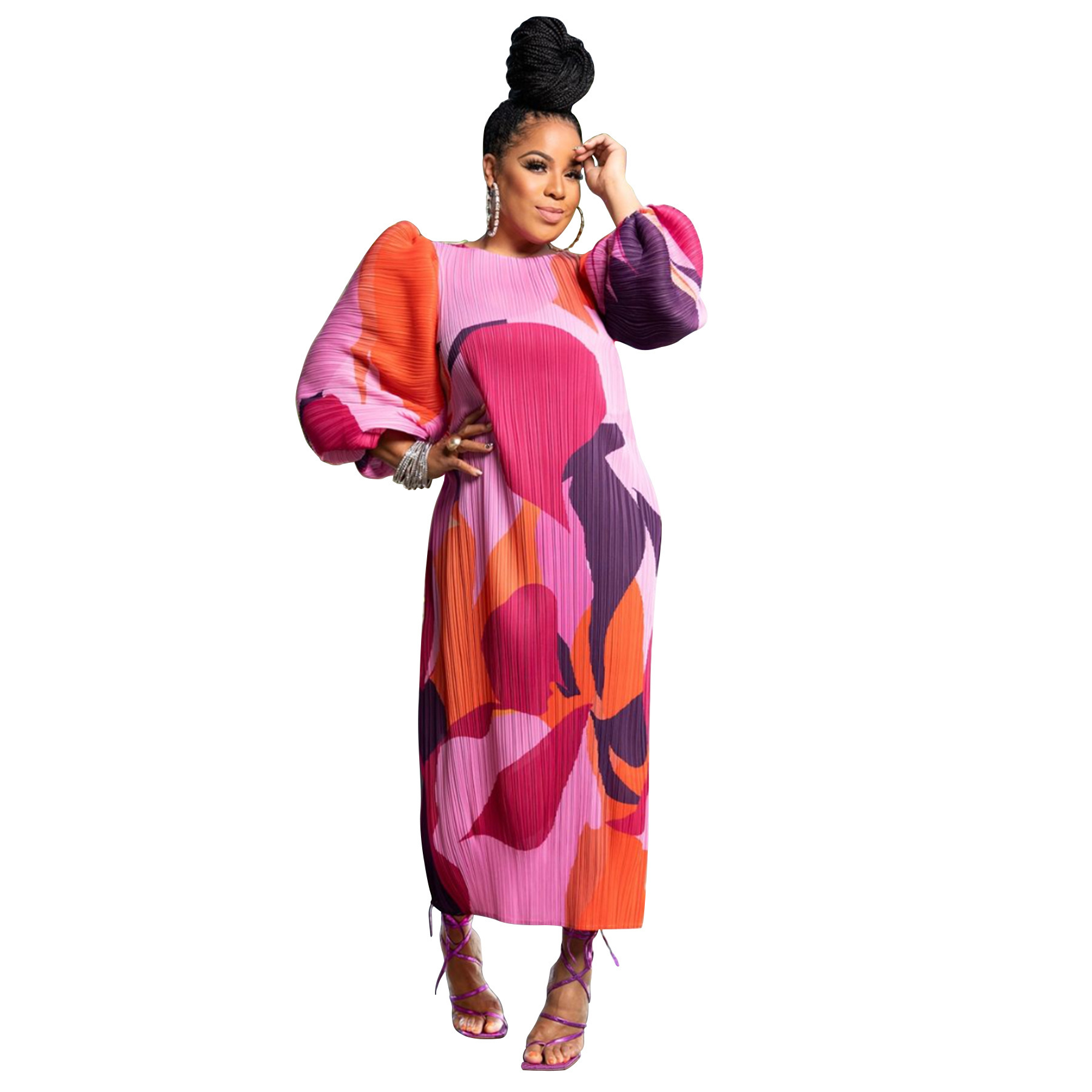 Pleated Hooded Dress, picture 5 of 10