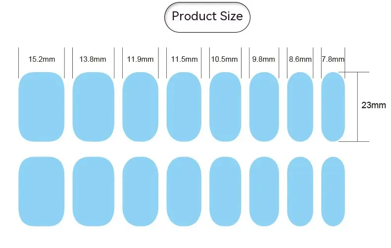 Simple And Versatile Semi-curing Gel Nail Stickers