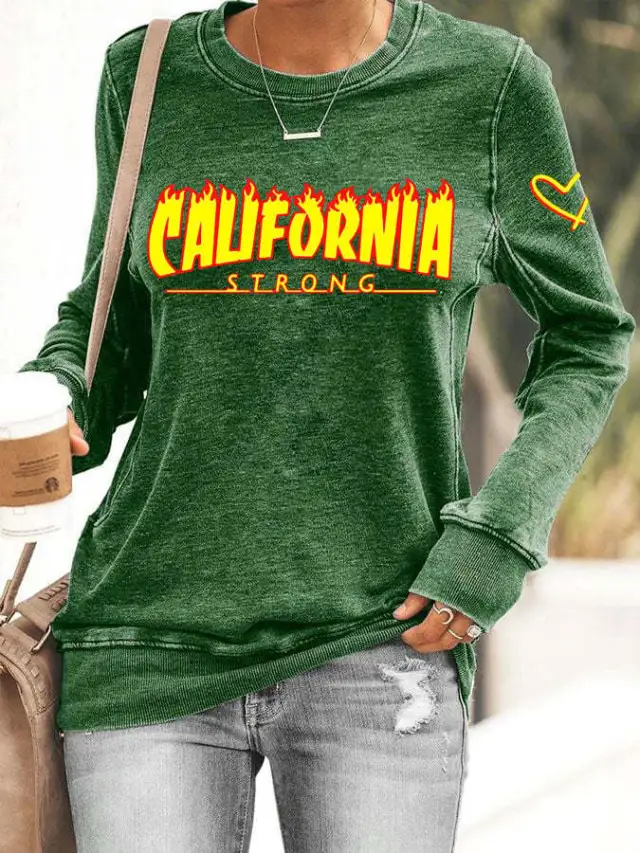 Simple Casual Round Neck Women's Top Green - Shop at LoveMi
