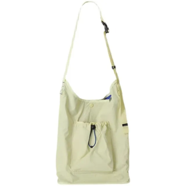 Simple And Lightweight Casual Nylon Drawstring Bucket Bag Yellow - Shop at LoveMi
